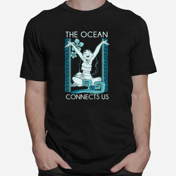 Disney Moana Ocean Connect Us Graphic Unisex T-Shirt