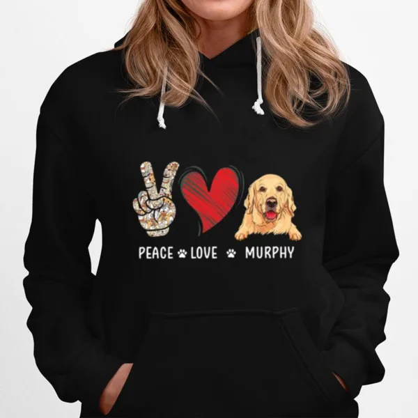 Dog Peace Love Murphy Unisex T-Shirt