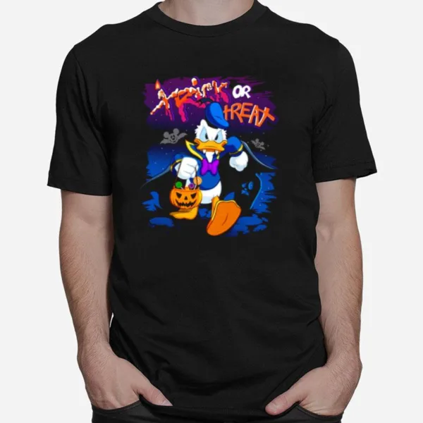 Donald Halloween Duck Trick Or Treat Unisex T-Shirt