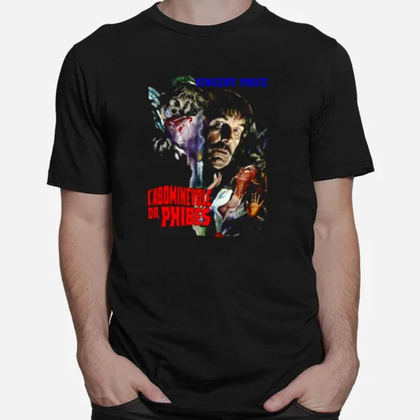 Dr Phibes Vincent Price 1971 Abominable Unisex T-Shirt