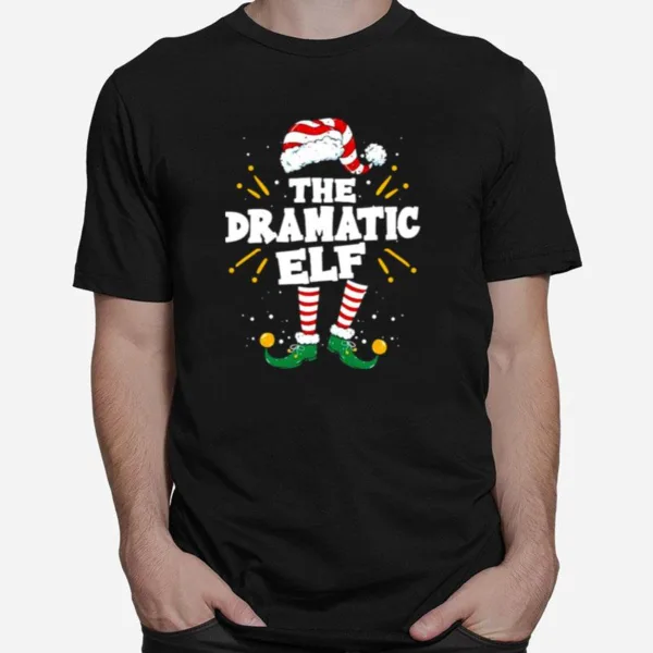 Dramatic Elf Family Matching Christmas Pajama Unisex T-Shirt