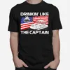 Drink Like The Captain American Flag Unisex T-Shirt