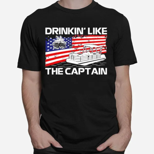 Drink Like The Captain American Flag Unisex T-Shirt