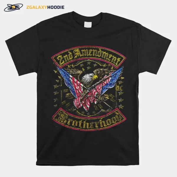 Eagles 2Nd Amendment Brotherhood American Flag Unisex T-Shirt