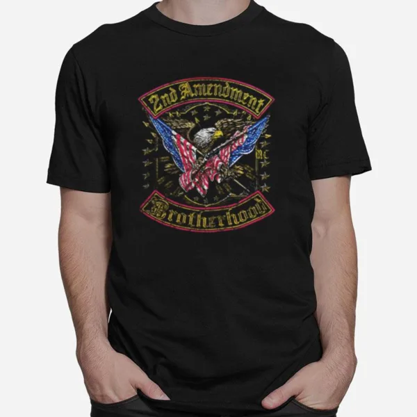 Eagles 2Nd Amendment Brotherhood American Flag Unisex T-Shirt