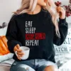 Eat Sleep Stop Goals Repeat Goalie Field Hockey Unisex T-Shirt