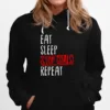 Eat Sleep Stop Goals Repeat Goalie Field Hockey Unisex T-Shirt