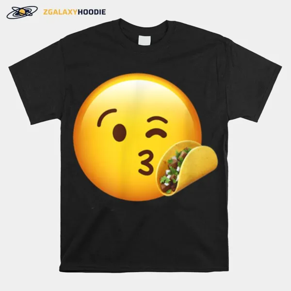 Emoticon Taco I Love Tacos Unisex T-Shirt