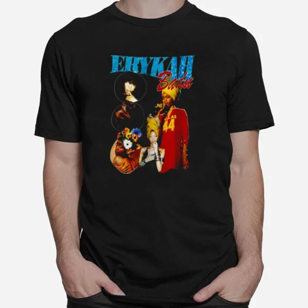 Erykah Badu Singer R&B Soul Hiphop Inspired 90S Bootleg Rap Old School Unisex T-Shirt