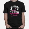 Football Cheer Coach Pink Ribbon Breast Cancer Awareness Unisex T-Shirt