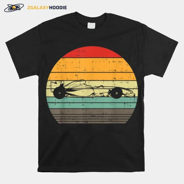 Formula Race Car Sunset Retro Driver Racing Fans Racer Gift Unisex T-Shirt