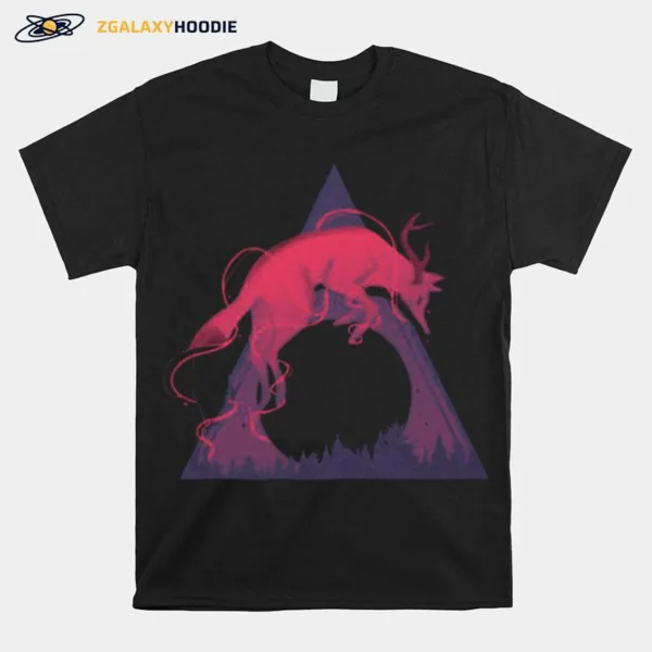 Fox·Over The Moon Unisex T-Shirt