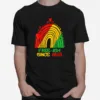 Free Ish Since 1865 Juneteenth Day Black Pride Rainbow T B09Ztrgmx3 Unisex T-Shirt