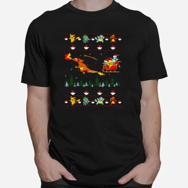 Friends Pokemon Christmas Unisex T-Shirt