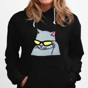 Fuck The Rules Meow Cat Unisex T-Shirt