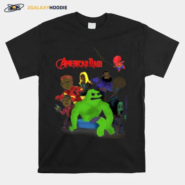 Funny Avengers Parody American Dad Unisex T-Shirt