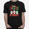 Funny Merry And Bright Christmas Lights Xmas Holiday Gnomes Unisex T-Shirt