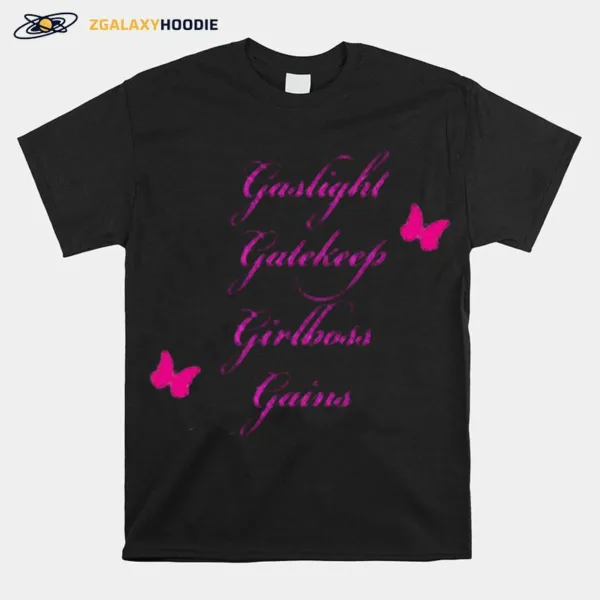 Gaslight Gatekeep Girlboss Gains Inspirational Board Unisex T-Shirt