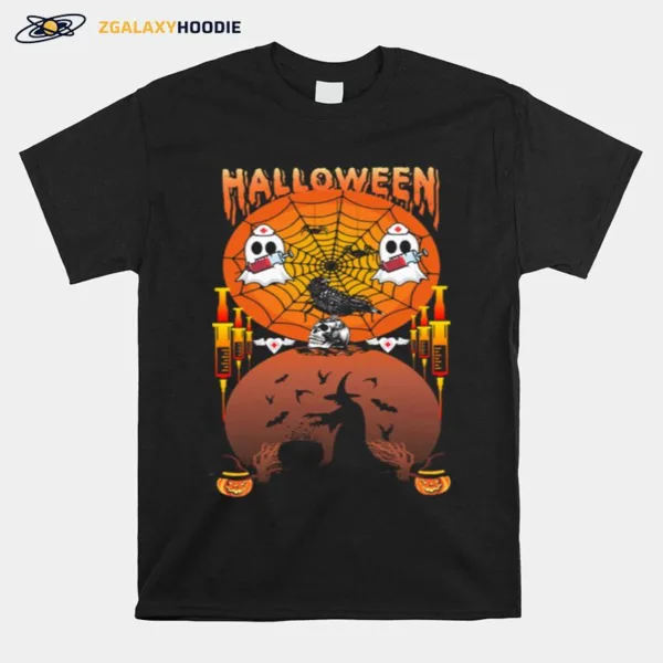 Ghost Nurse Halloween Unisex T-Shirt