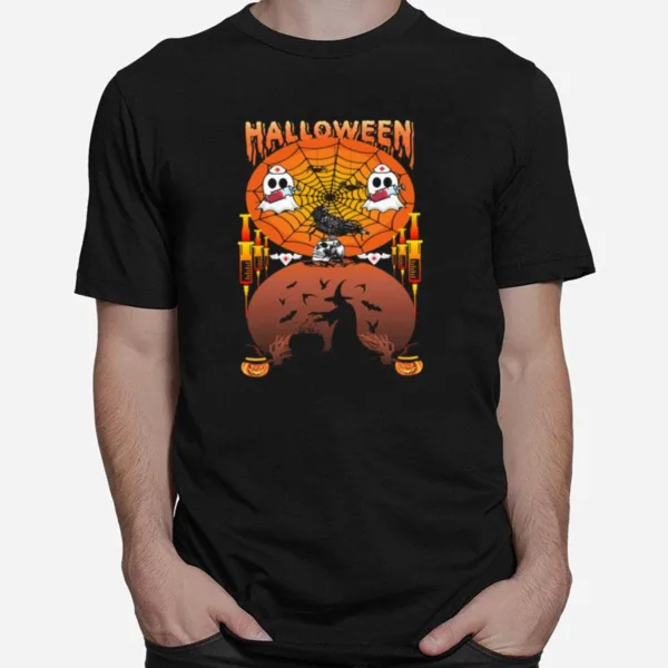 Ghost Nurse Halloween Unisex T-Shirt