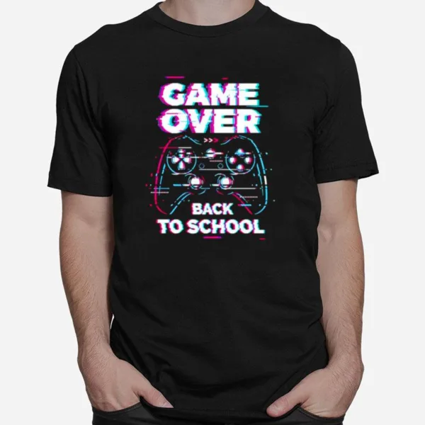 Glitch Game Over Back To School Unisex T-Shirt