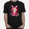 Gnome Hug Breast Cancer And Eggs Happy Easter Day Unisex T-Shirt