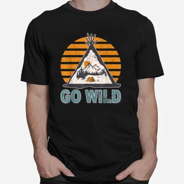 Go Wild Adventure Camping Travel Camping Vintage T B0B2Rlhrqc Unisex T-Shirt