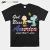 God Bless American Land That I Love Snnopy And Charlie Covid 19 Unisex T-Shirt