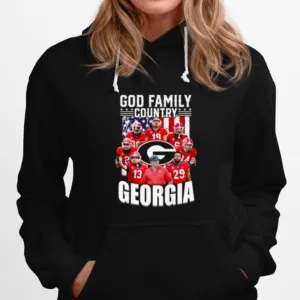 God Family Country Georgia Bulldogs Team American Flag Unisex T-Shirt