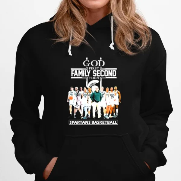 God Family Second First Then Spartans Basketball Unisex T-Shirt