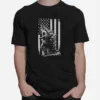 Godzilla And American Flag Unisex T-Shirt