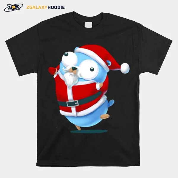 Golang Gopher Mouse Go Christmas Unisex T-Shirt