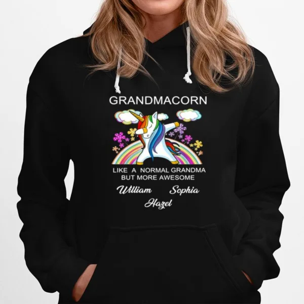 Grandmacorn Like A Normal Grandma But More Awesome William Sophia Hazel Unisex T-Shirt