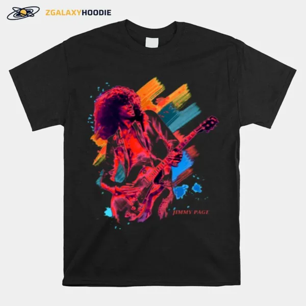 Graphic Jimmy Page On Stage Unisex T-Shirt