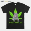 Great Weed Pitbull Worlds Dopest Dad Unisex T-Shirt