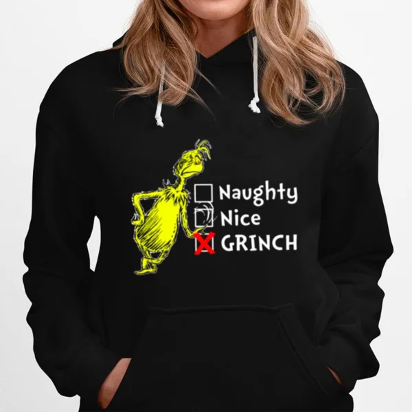 Grinch Naughty Nice Wonderful Time Of The Year Merry Christmas Unisex T-Shirt