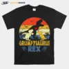 Grumpy Saurus T Rex Dinosaur Grumpy 2 Kids Family Matching Unisex T-Shirt