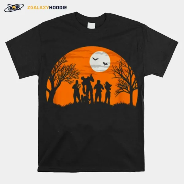 Guardians Of The Galaxy Silhouette Halloween Marvel Comics Holiday Unisex T-Shirt