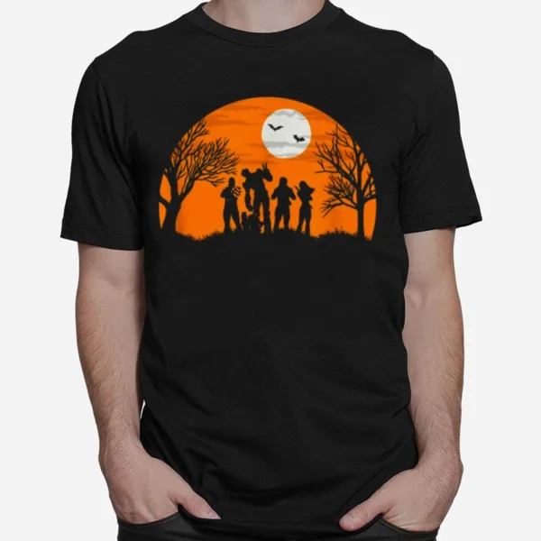 Guardians Of The Galaxy Silhouette Halloween Marvel Comics Holiday Unisex T-Shirt