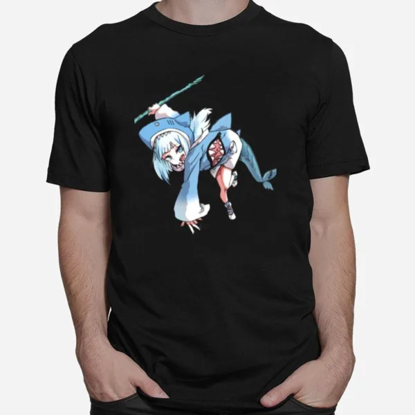 Gura Gawr Angry Shark Hololive Unisex T-Shirt