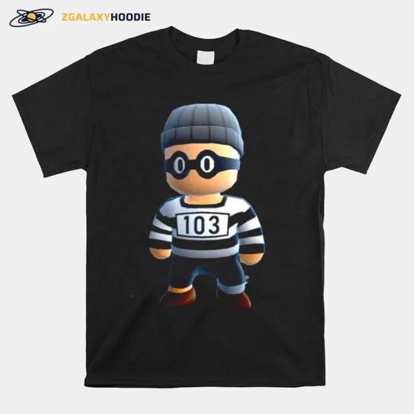 Guy In Prison Suit Stumble Guys Unisex T-Shirt