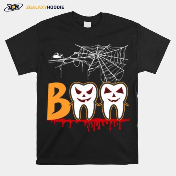 Halloween Boo Dentist Pumpkin Costume Dental Assistant Gift Unisex T-Shirt