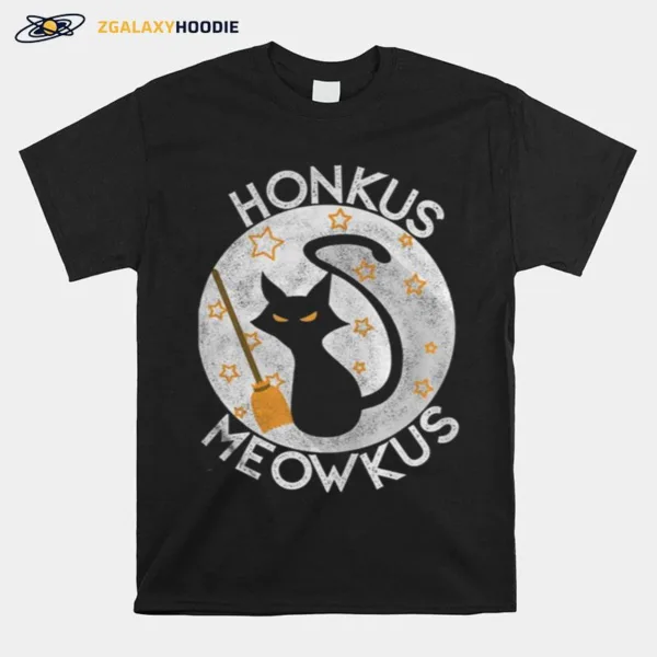 Halloween Funny Honkus Meowkus Cat Unisex T-Shirt