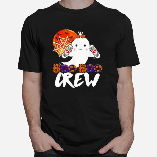 Halloween Nursing Boo Boo Crew Ghost Nurse Unisex T-Shirt