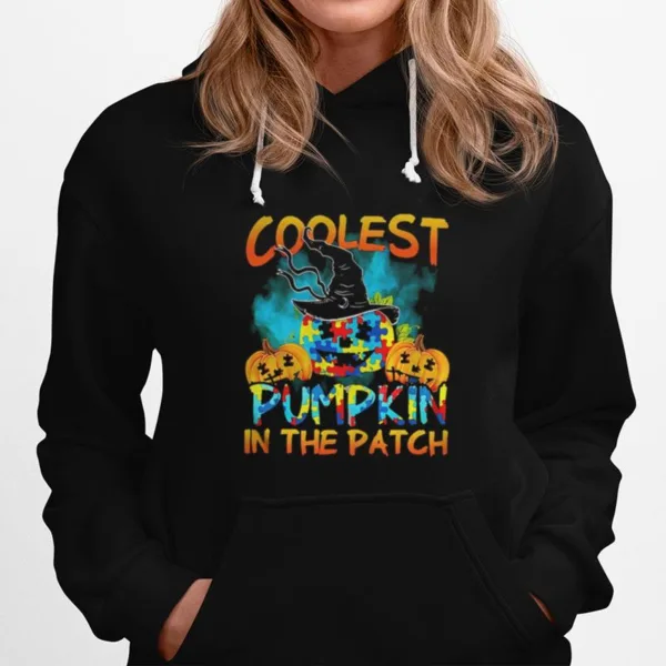 Halloween Witch Coolest Pumpkin In The Patch Autism Unisex T-Shirt