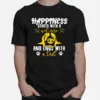 Happiness Starts With A Wet Nose And Ends With A Tail Unisex T-Shirt