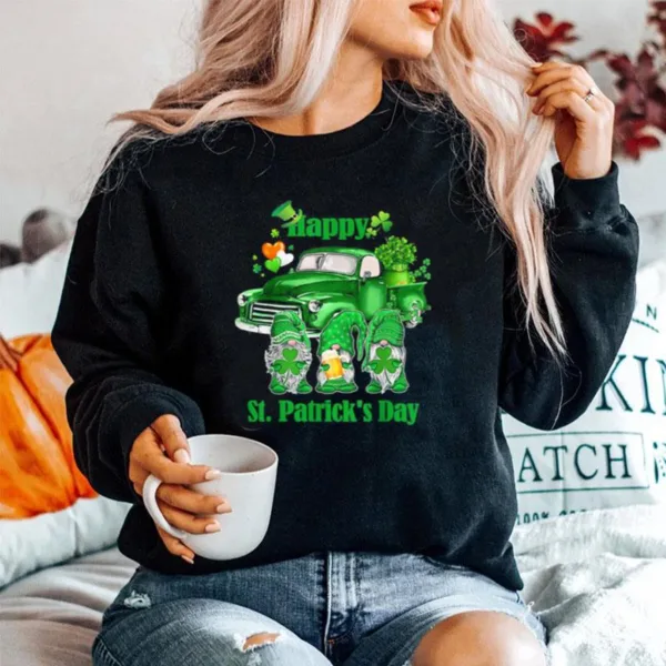 Happy Gnomes Truck St Patricks Day Unisex T-Shirt