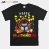 Happy Hallothanksmas Funny Halloween Thanksgiving Christmas Unisex T-Shirt