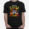 Happy Hallothanksmas Funny Halloween Thanksgiving Christmas Unisex T-Shirt