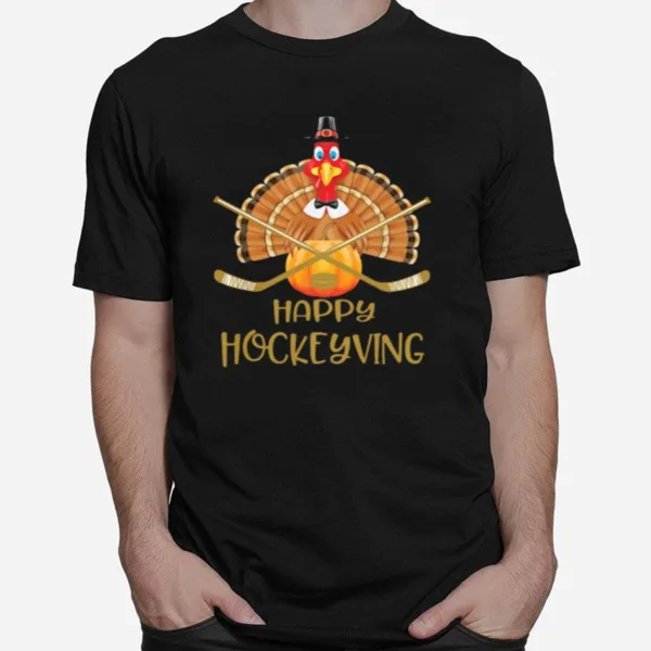 Happy Hockeyving Rooster Unisex T-Shirt